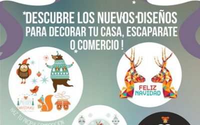 DECORACIÓN NAVIDEÑA CON VINILOS DECORATIVOS 2014-15