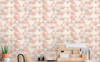 PAPEL PINTADO CON FORMAS GEOMÉTRICAS