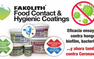 BARNICES Y PINTURAS ALIMENTARIAS FAKOLITH CONTRA CORONAVIRUS