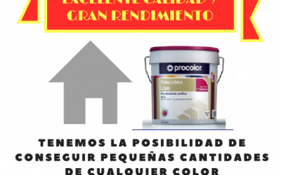 OFERTA PINTURA DE FACHADAS: PROCOTEX LISO MATE MIX
