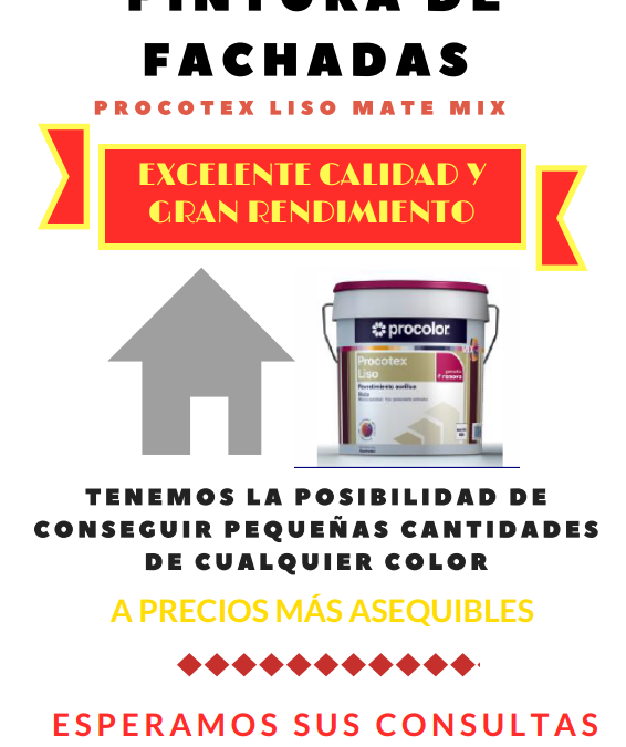 OFERTA PINTURA DE FACHADAS: PROCOTEX LISO MATE MIX