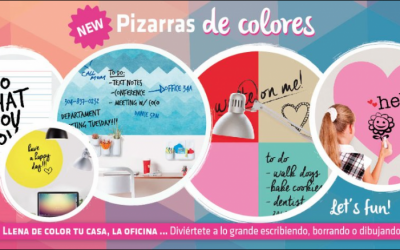 VINILOS DE PIZARRA DE COLORES